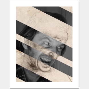 Head for The Battle of Anghiari by Leonardo da Vinci and Jack Nicholson in Shining Posters and Art